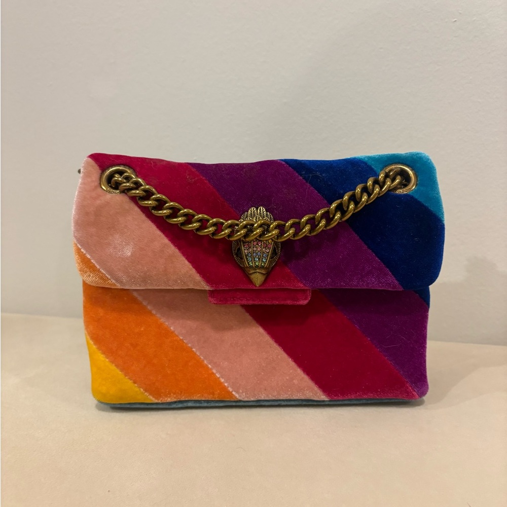 Kurt Geiger Rainbow Velvet Mini Kensington